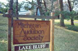 Lake Bluff Audubon Center Sign