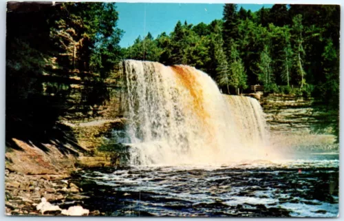 A post card of the Tahquamenon Falls State Park